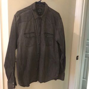 Lucky brands long sleeve grayish/black shirt